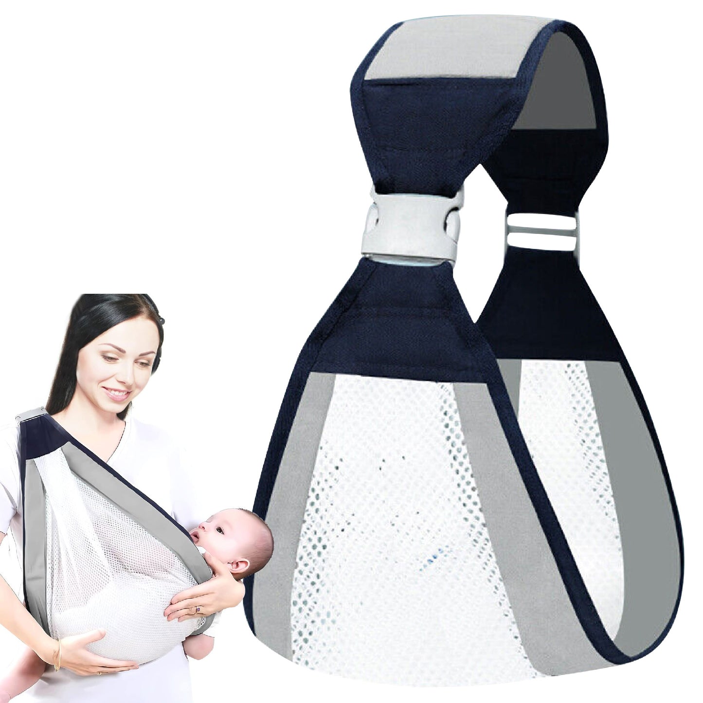 Cargador Fular Soporte Porta Bebes Transpirable Ajustable