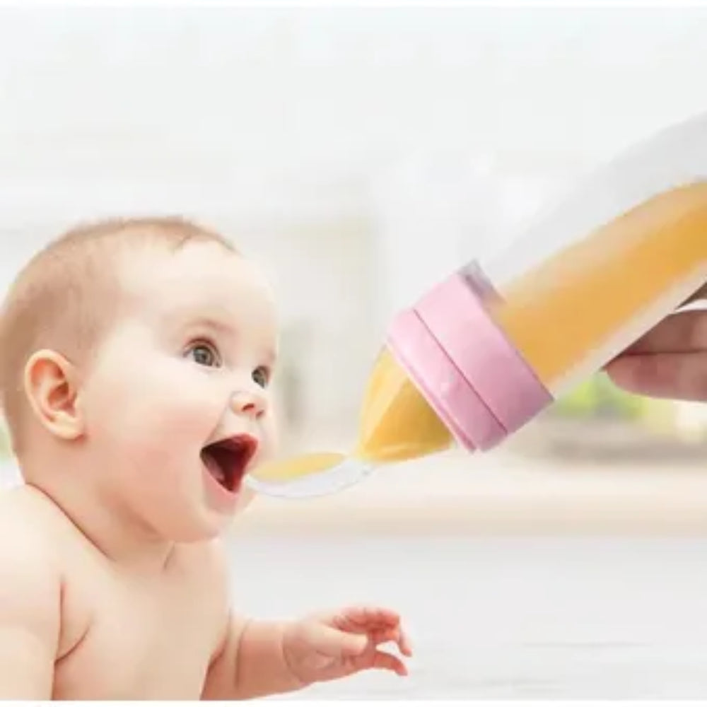 Cuchara Silicona Bebes Cuidado Infantil Dosificador Biberón