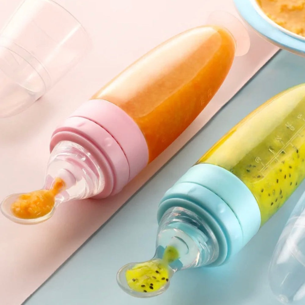 Cuchara Silicona Bebes Cuidado Infantil Dosificador Biberón